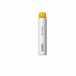 White Vozol Star disposable vape with slim cylindrical body and yellow mouthpiece