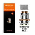 Silver Geekvape Z Series mesh vape coil with orange seals and metal finish