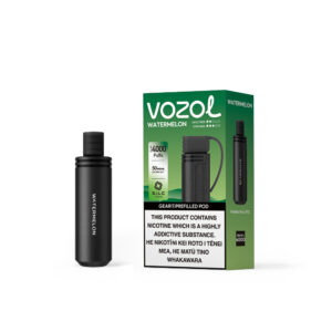 Disposable vape device in Watermelon flavor with a vibrant red metallic finish.