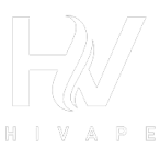 Hivape white color logo