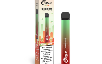 HIVAPE Typhoon Circle 3000 puffs disposable vape in gummy bear flavor - 300x300 image.
