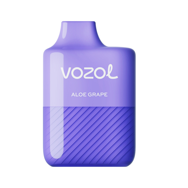 VOZOL Alien 5000 puffs disposable vape in Aloe Grape flavor, 600x600 size.
