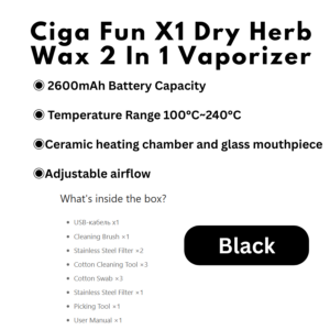 Ciga Fun X1 Dry Herb/Wax 2 In 1 Vaporizer