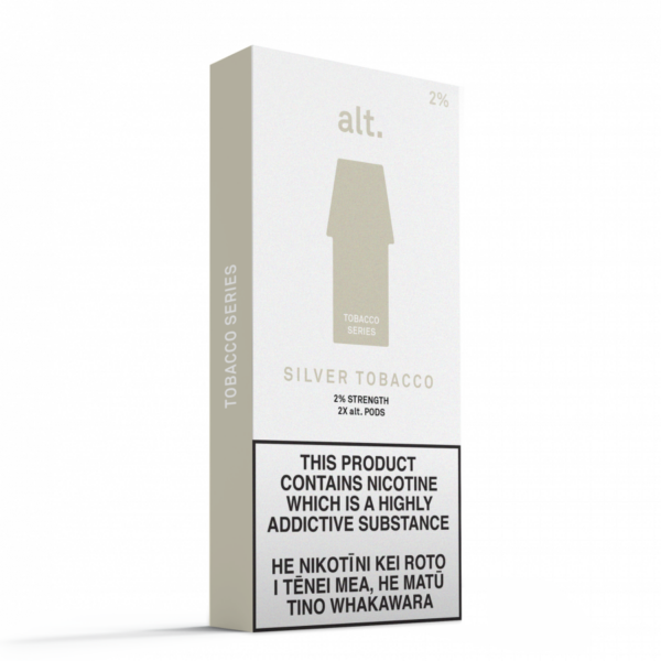 Hivape alt Pods - Silver tobacco. 4% Strenght. 600x600 resolution image