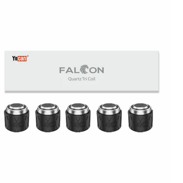 HIVAPE Yocan Falcon Quartz Triple Coil with package.