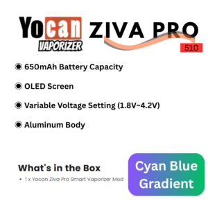 Ziva Pro Smart Vaporizer Mod CBD Battery